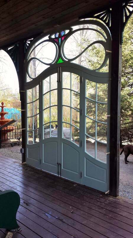Art Deco French Door by Nolan Wallenfang Custom Woodwork, Green Lake Wisconsin WI