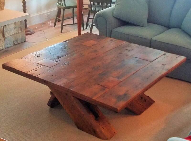 Barnwood Coffee Table by Nolan Wallenfang Custom Woodwork, Green Lake Wisconsin WI