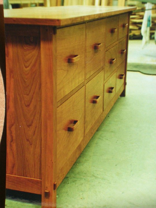 Cherry credenza by Nolan Wallenfang Custom Woodwork, Green Lake Wisconsin WI