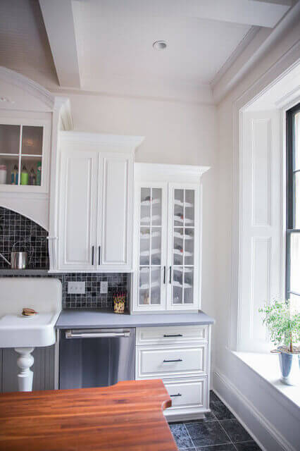 Ripon Italianate Kitchen - cabinetry by Nolan Wallenfang Custom Woodwork, Green Lake Wisconsin WI